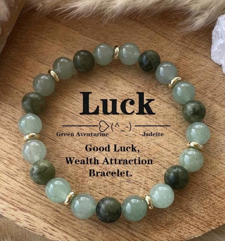 lucky polish crystal beaded bracelet
